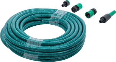 Water hose | PVC | with Water Spray Gun and Quick Couplings | 15 m | 6-pcs. 