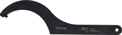 Llave de gancho con espiga | 205 - 220 mm 