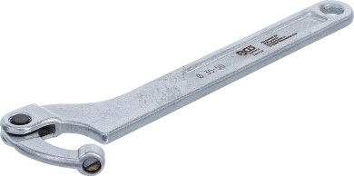Przegubowy klucz hakowy z trzpieniem | 35 - 50 mm 