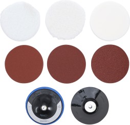 Discos de pulido y abrasión | Ø 180 mm | 8 piezas 