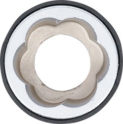 Spiral-profil-topnøgle-indsats / skrueudtrækker | udvendig sekskant 19 mm | 19 mm 