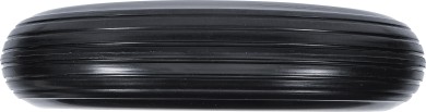 Kruiwagenwiel | PU, rood/zwart | 400 mm 