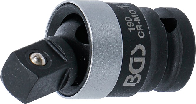 BGS Kardangelenk 6,3 Mm (1/4 Zoll) | Außenvierkant | Aus Chrom-Vanadium-Stahl | Packung Mit 2 Stück