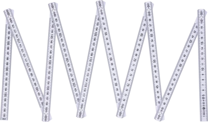 Metro articulado | 10 segmentos | 2 m 2 m