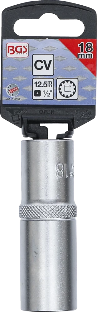 Dugókulcs - Gear Lock, mély | 12,5 mm (1/2") | 18 mm
