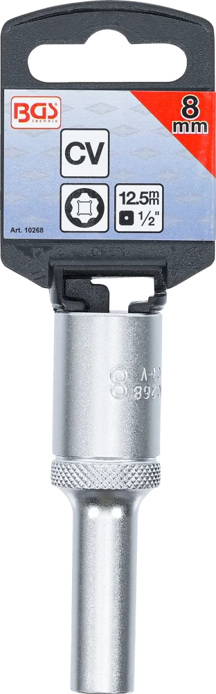 Dugókulcs, Super Lock, mély | 12,5 mm (1/2") | 8 mm