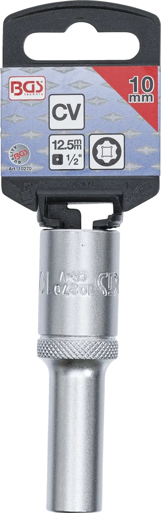 Dugókulcs, Super Lock, mély | 12,5 mm (1/2") | 10 mm