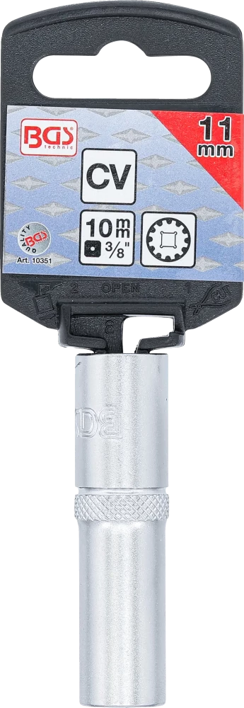 Dugókulcs - Gear Lock, mély | 10 mm (3/8") | 11 mm