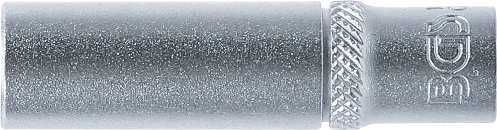 Dugókulcs, tizenkétszögletű, mély | 6,3 mm (1/4") | 9 mm