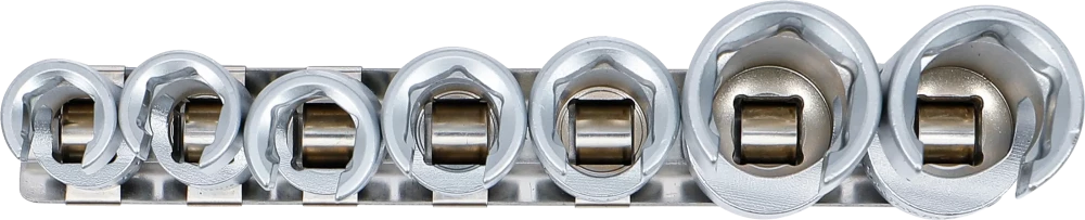Speciális dugókulcskészlet, hasított | 10 mm (3/8") | 10 - 19 mm | 7 darabos