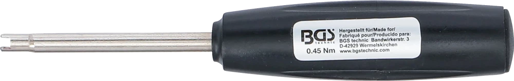Nyomaték csavarhúzó szelepbetétekhez | 0,45 Nm