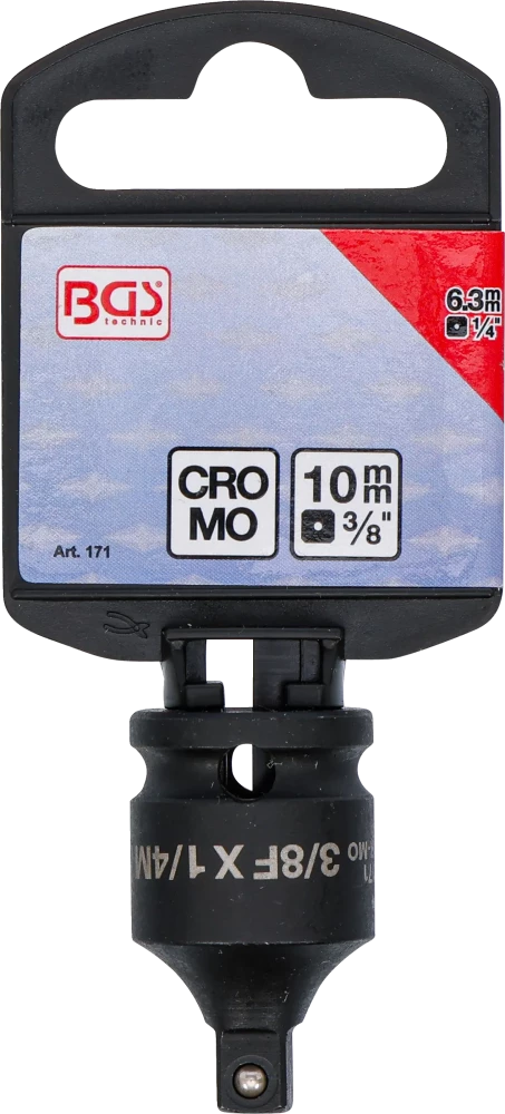 Levegős dugókulcs adapter | 10 mm (3/8") - 6,3 mm (1/4")