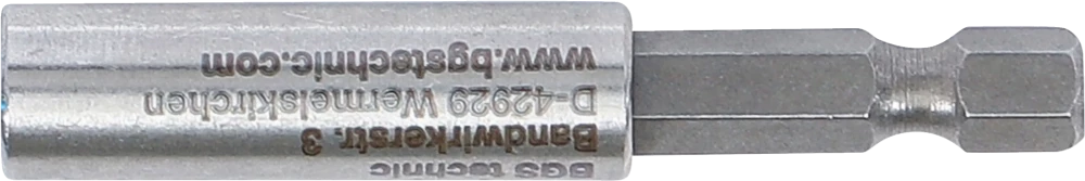 Mágneses behajtófej-tartó, extra erős | Külső hatszögletű 6,3 mm (1/4") | 60 mm