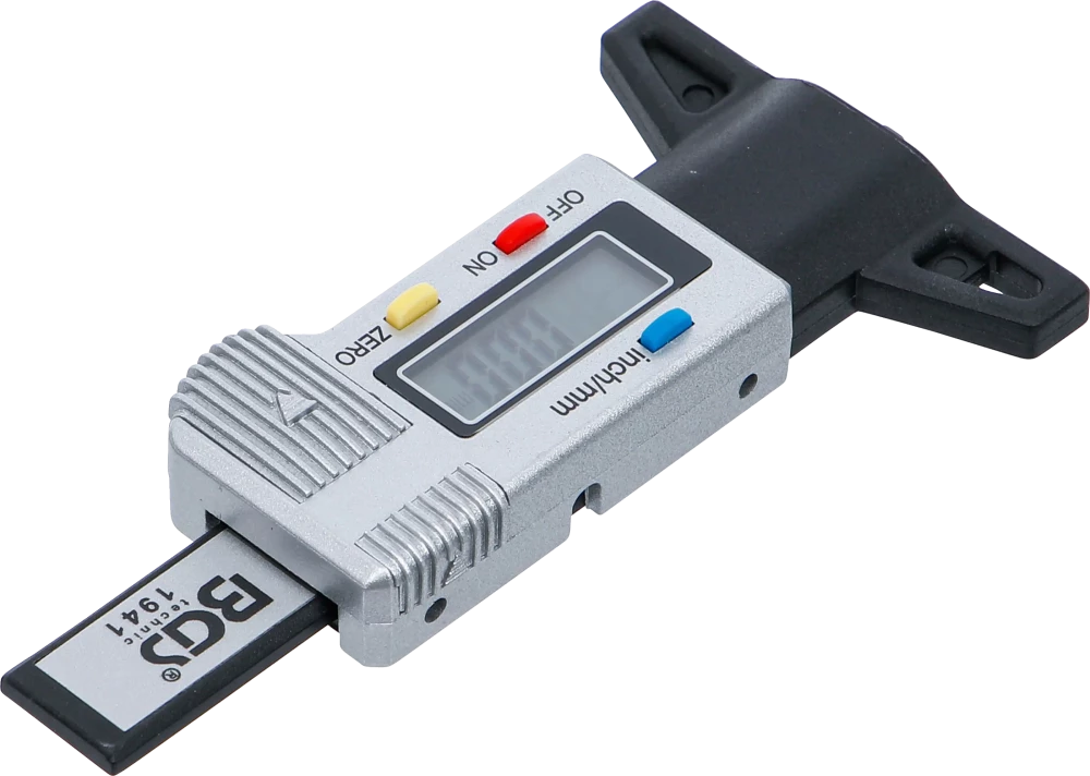 Digitális gumiprofil-mérő | 0 - 28 mm