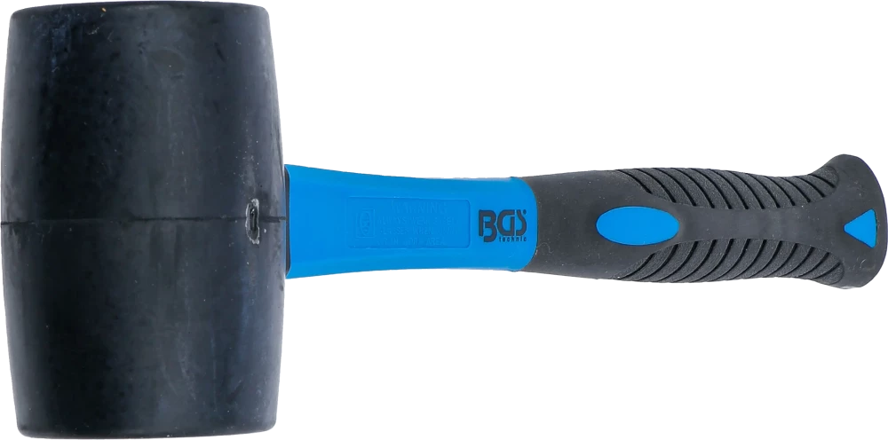 Gumikalapács | üvegszálas nyél | fekete fejű | Ø 60 mm | 500 g