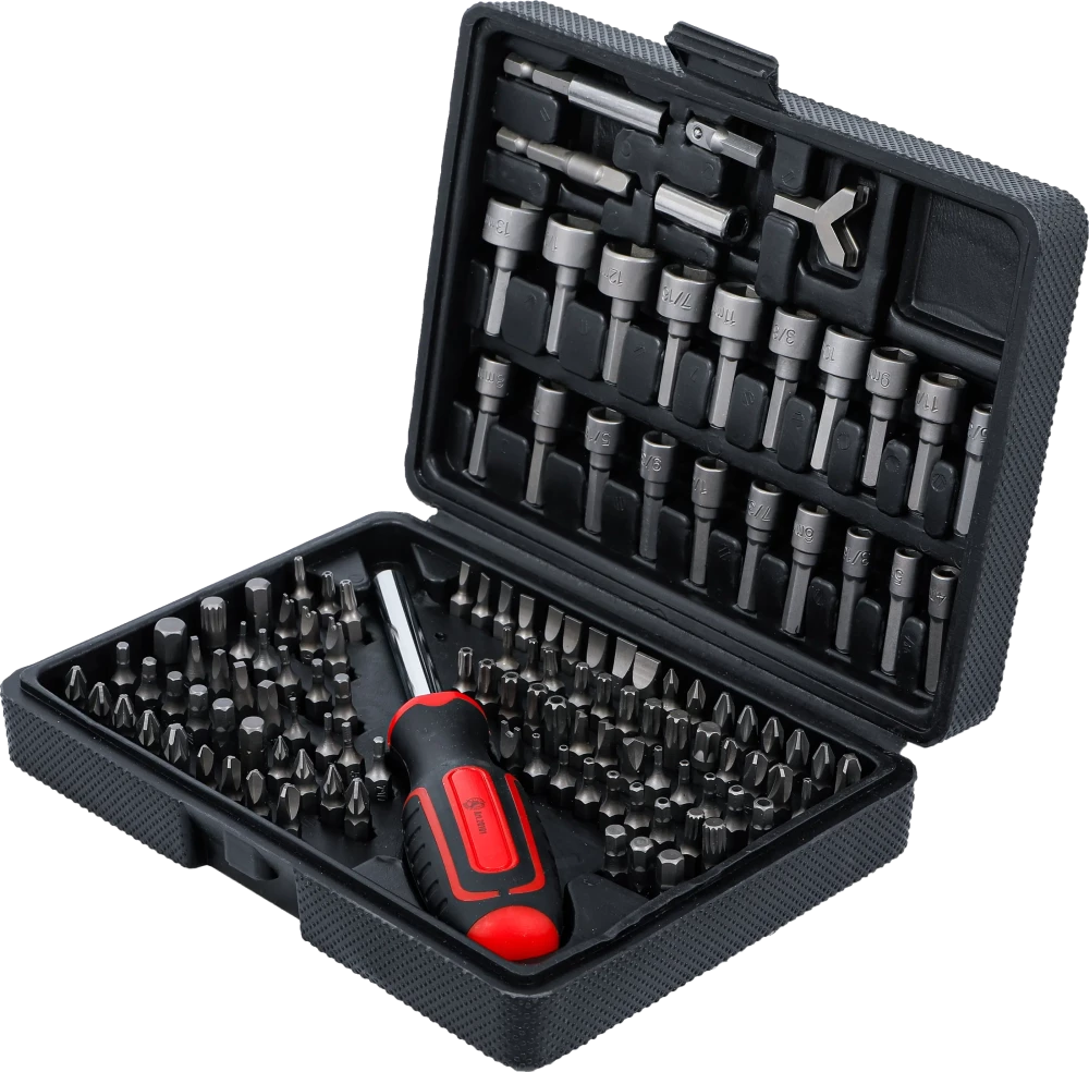 Univerzális behajtó készlet | Külső hatszögletű 6,3 mm (1/4") | 122 darabos