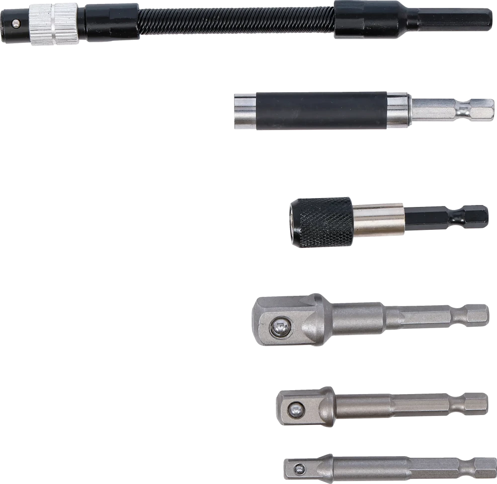 Adapter- és hosszabbító készlet | fúrógépekhez | 6 darabos