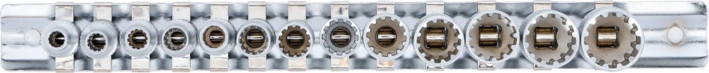 Dugókulcskészlet, Gear Lock | 6,3 mm (1/4") | 13 darabos