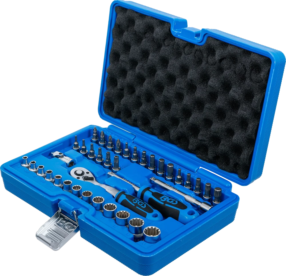 Dugókulcskészlet, Gear Lock | 6,3 mm (1/4") | 38 darabos