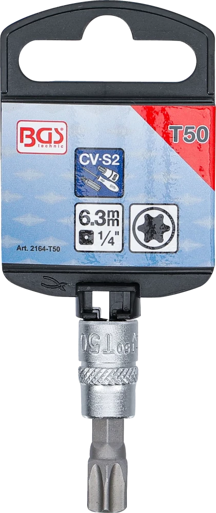 Behajtófej | 6,3 mm (1/4") | T-profil (Torx) T50