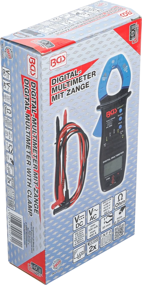Multiméter lakatfogóval DC AC