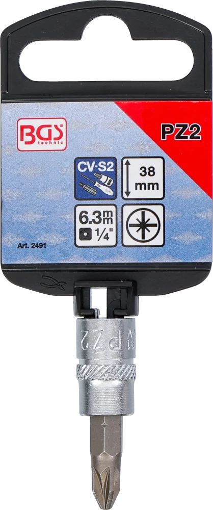 Behajtófej | 6,3 mm (1/4") | Csillag PZ2