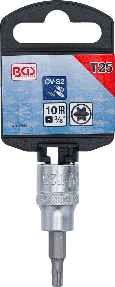 Behajtófej | 10 mm (3/8") | T-profil (Torx) T25