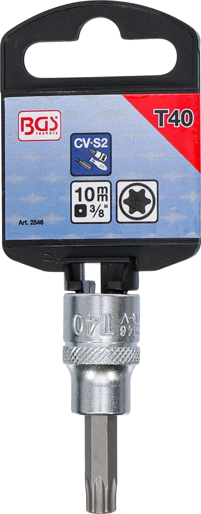 Behajtófej | 10 mm (3/8") | T-profil (Torx) T40