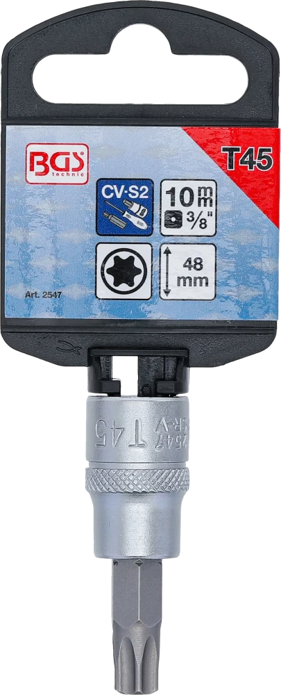 Behajtófej | 10 mm (3/8") | T-profil (Torx) T45