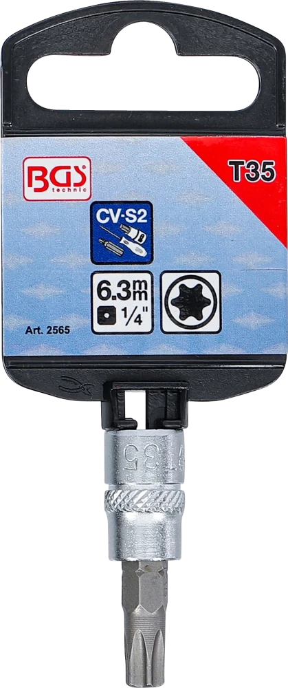 Behajtófej | 6,3 mm (1/4") | T-profil (Torx) T35