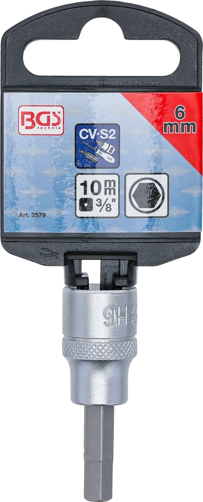 Behajtófej | 10 mm (3/8") | Belső hatszögletű 6 mm