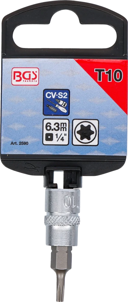 Behajtófej | 6,3 mm (1/4") | T-profil (Torx) T10