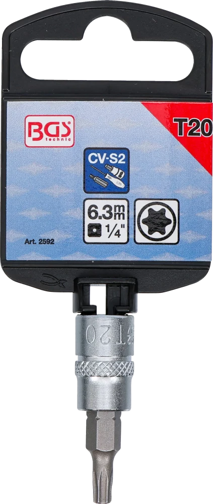 Behajtófej | 6,3 mm (1/4") | T-profil (Torx) T20