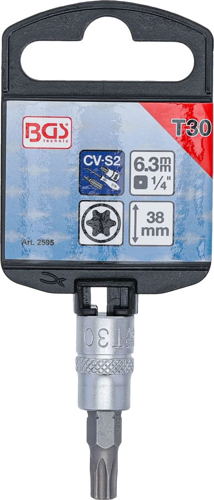 Behajtófej | 6,3 mm (1/4") | T-profil (Torx) T30