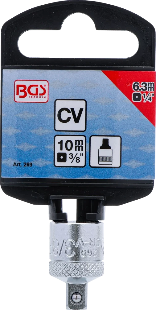 Dugókulcs-adapter | 10 mm (3/8") - 6,3 mm (1/4")