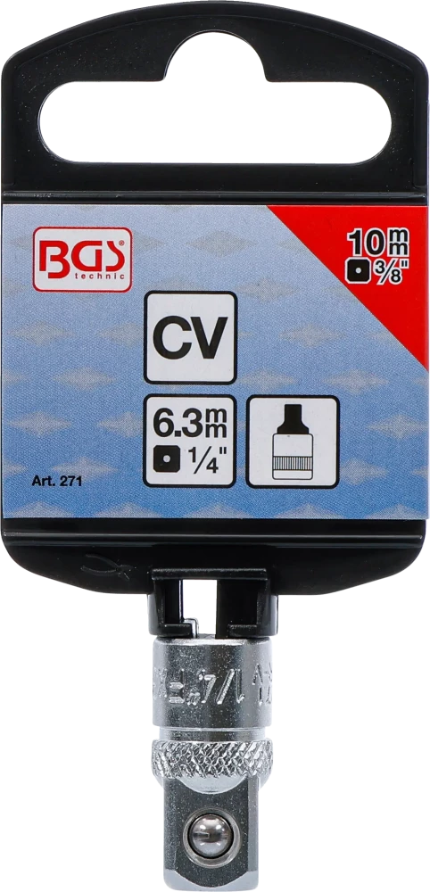 Dugókulcs-adapter | 6,3 mm (1/4") - 10 mm (3/8")