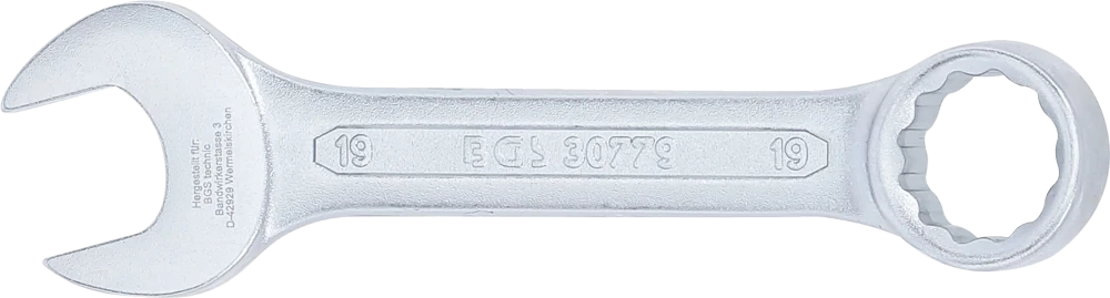 Csillag-villáskulcs, extra rövid | 19 mm
