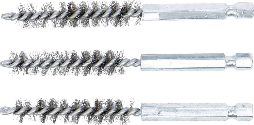 Acélkefe | 10 mm | 6,3 mm (1/4") | 3 darabos