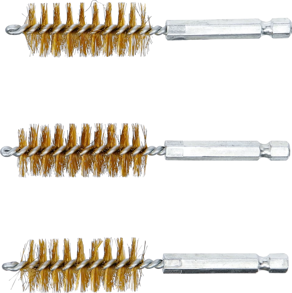 Sárgarézkefe | 19 mm | 6,3 mm (1/4") | 3 darabos