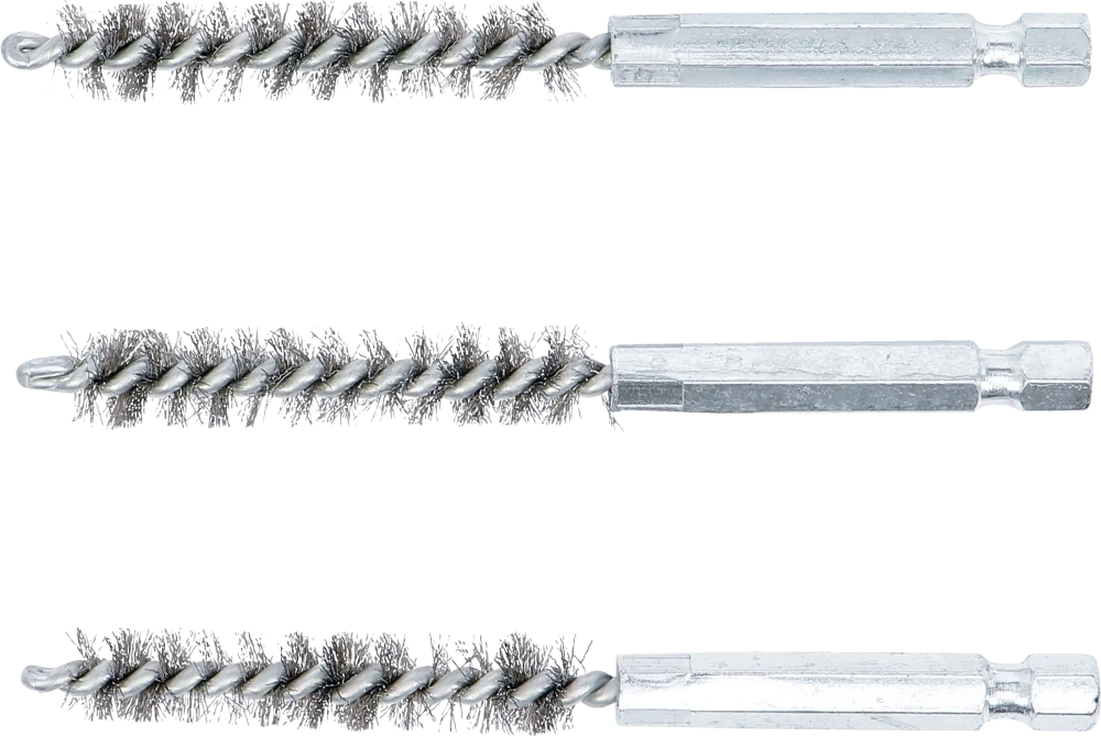 Acélkefe | 9 mm | 6,3 mm (1/4") | 3 darabos