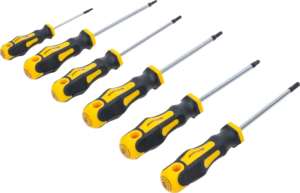 Csavarhúzó készlet | T-profil (Torx) T10 - T30 | 6 darabos