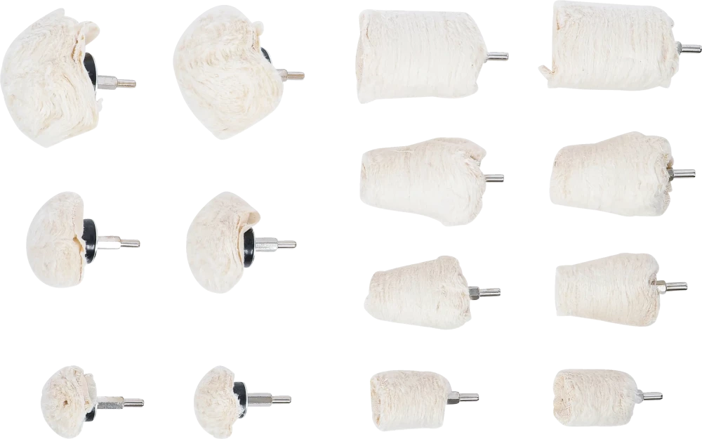 Polírozó készlet | 6,3 mm (1/4") | 14 darabos