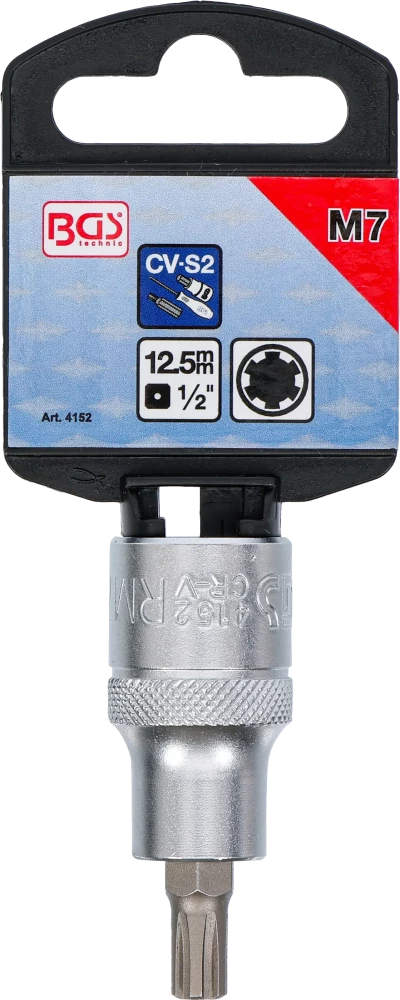 Behajtófej | 12,5 mm (1/2") | Ékprofil (RIBE) M7