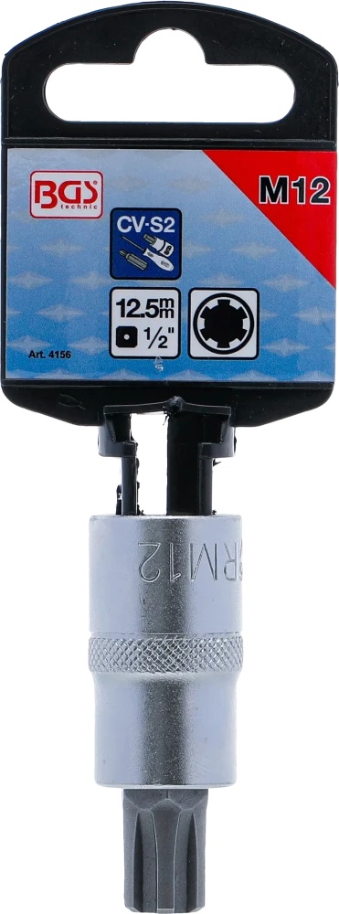 Behajtófej | 12,5 mm (1/2") | Ékprofil (RIBE) M12
