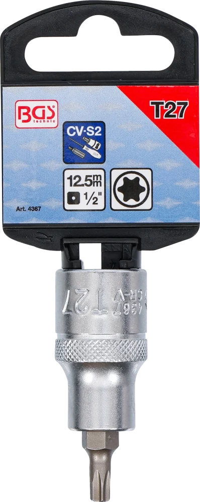 Behajtófej | 12,5 mm (1/2") | T-profil (Torx) T27