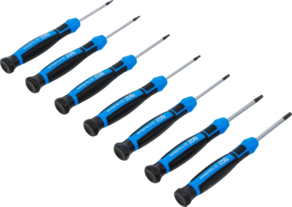 Speciális csavarhúzó készlet | T-profil (Torx) | 7 darabos