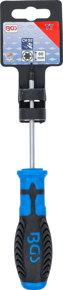 Csavarhúzó | T-profil (Torx) T7 | Pengehossz 80 mm