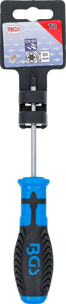 Csavarhúzó | T-profil (Torx) T8 | Pengehossz 80 mm