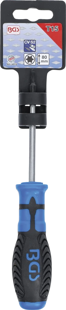Csavarhúzó | T-profil (Torx) T15 | Pengehossz 80 mm