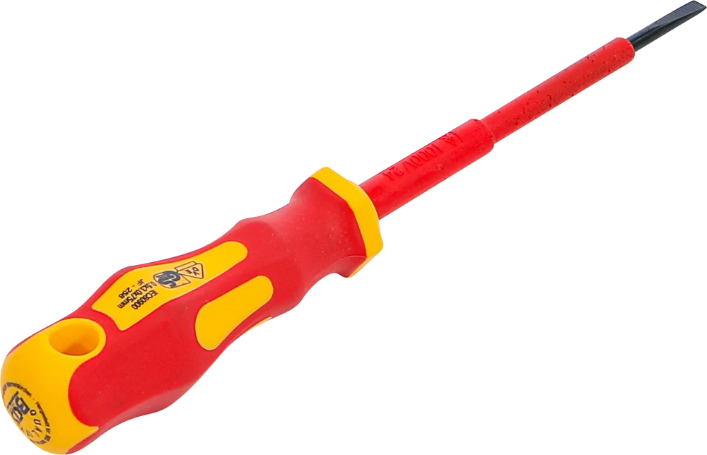 VDE csavarhúzó | Lapos 3 mm | Pengehossz 75 mm